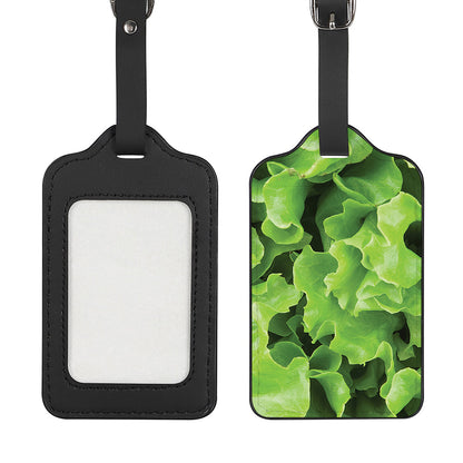 Fresh Lettuce Leaves Print Luggage Tag