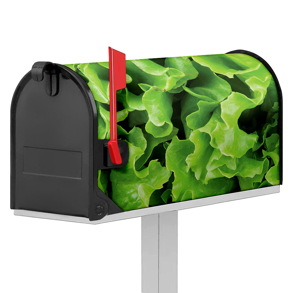 Fresh Lettuce Leaves Print Mailbox Cover