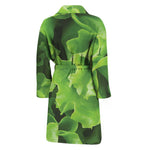 Fresh Lettuce Leaves Print Men's Bathrobe