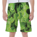 Fresh Lettuce Leaves Print Men's Beach Shorts
