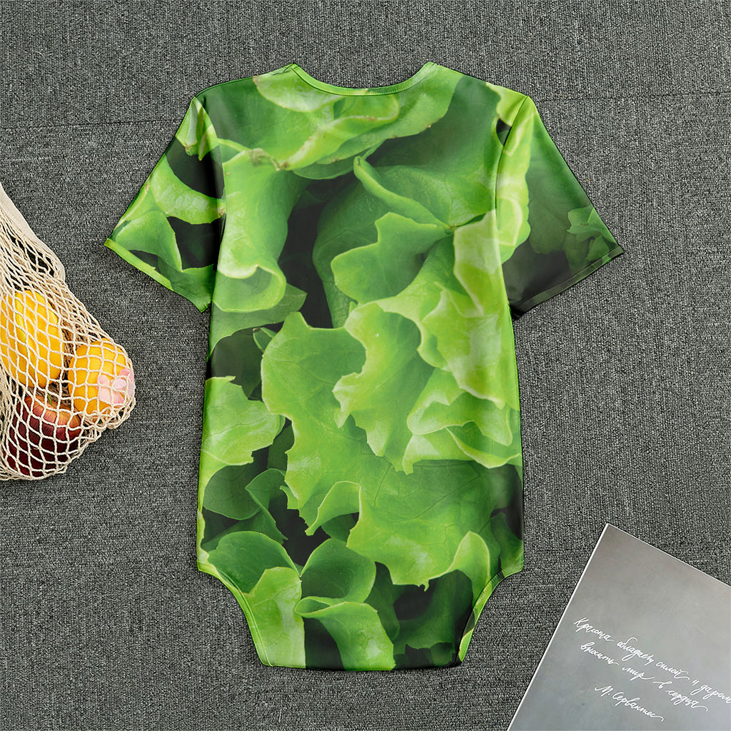 Fresh Lettuce Leaves Print Men's Bodysuit