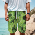 Fresh Lettuce Leaves Print Men's Cargo Shorts