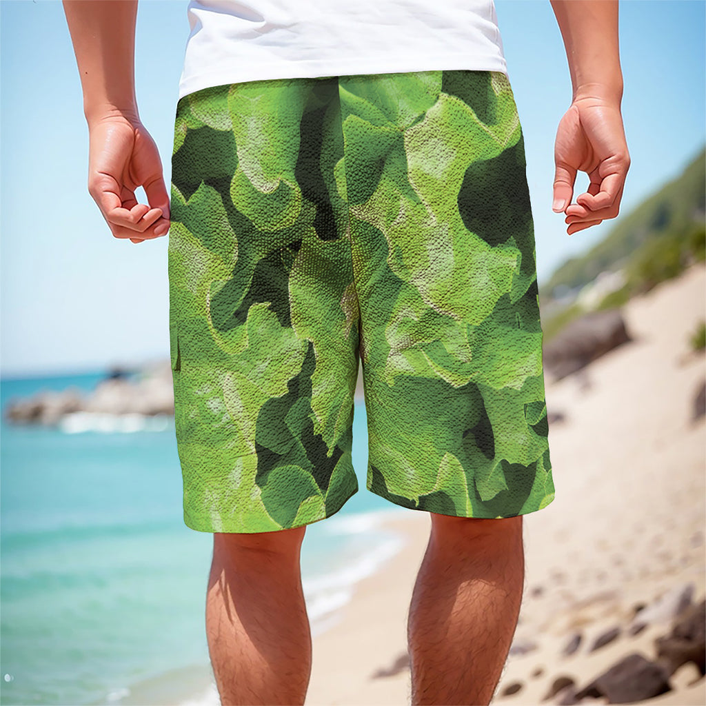 Fresh Lettuce Leaves Print Men's Cargo Shorts