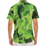 Fresh Lettuce Leaves Print Men's Deep V-Neck Shirt
