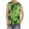 Fresh Lettuce Leaves Print Men's Fitness Tank Top