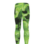 Fresh Lettuce Leaves Print Men's leggings