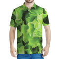Fresh Lettuce Leaves Print Men's Polo Shirt