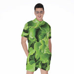 Fresh Lettuce Leaves Print Men's Rompers