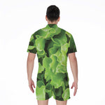 Fresh Lettuce Leaves Print Men's Rompers