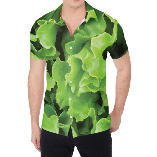 Fresh Lettuce Leaves Print Men's Shirt