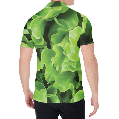 Fresh Lettuce Leaves Print Men's Shirt