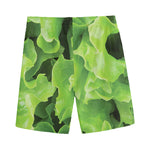 Fresh Lettuce Leaves Print Men's Sports Shorts