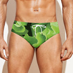 Fresh Lettuce Leaves Print Men's Swim Briefs