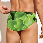 Fresh Lettuce Leaves Print Men's Swim Briefs