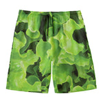 Fresh Lettuce Leaves Print Men's Swim Trunks