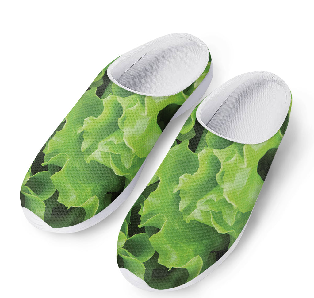 Fresh Lettuce Leaves Print Mesh Casual Shoes