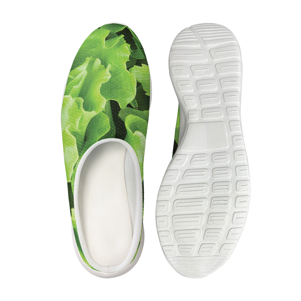 Fresh Lettuce Leaves Print Mesh Casual Shoes