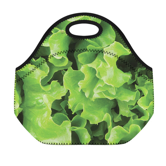 Fresh Lettuce Leaves Print Neoprene Lunch Bag