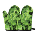 Fresh Lettuce Leaves Print Oven Mitts