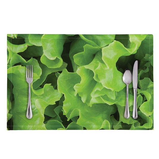 Fresh Lettuce Leaves Print Placemat