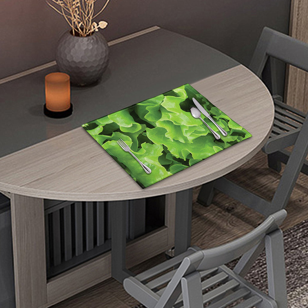 Fresh Lettuce Leaves Print Placemat
