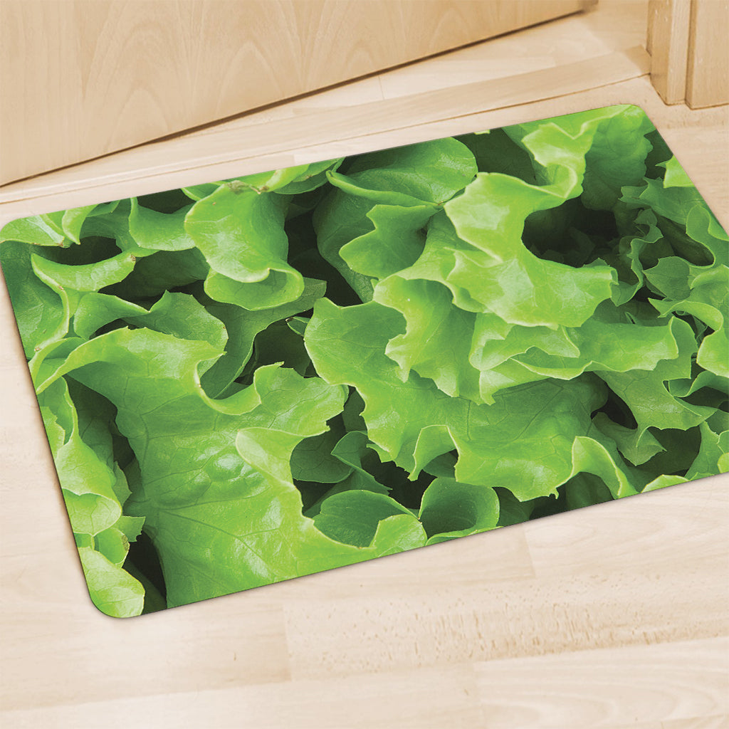 Fresh Lettuce Leaves Print Polyester Doormat