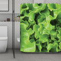 Fresh Lettuce Leaves Print Polyester Shower Curtain
