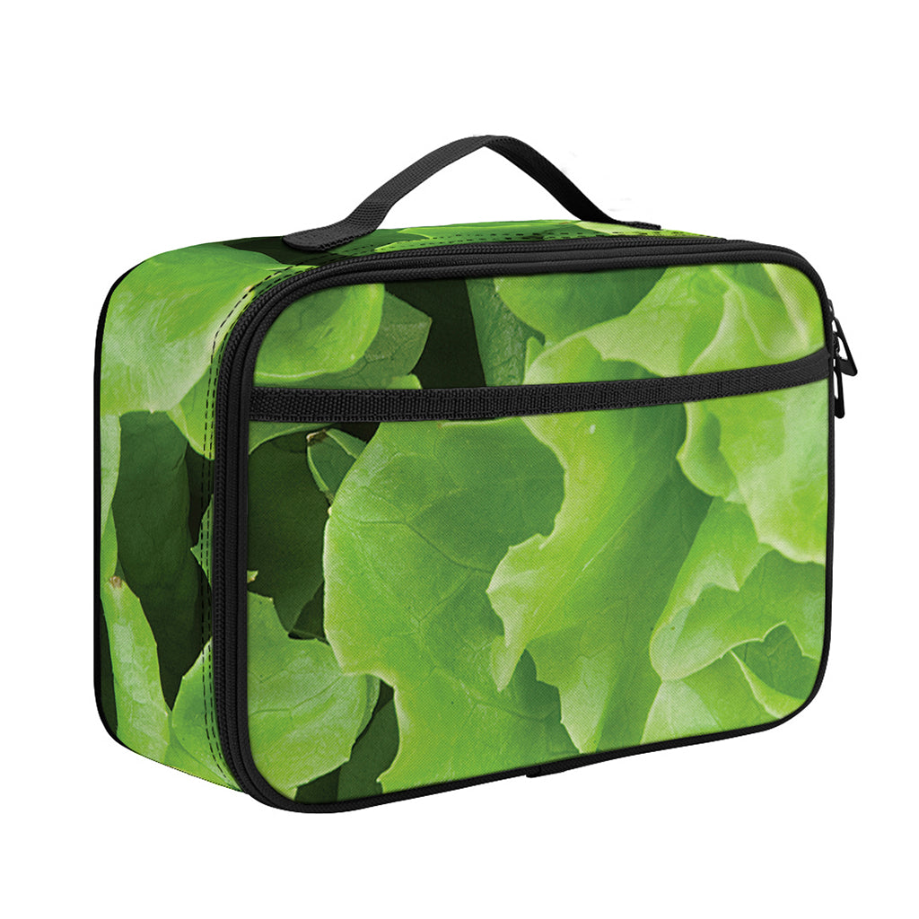 Fresh Lettuce Leaves Print Portable Lunch Bag