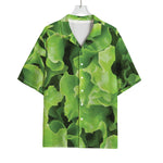 Fresh Lettuce Leaves Print Rayon Hawaiian Shirt