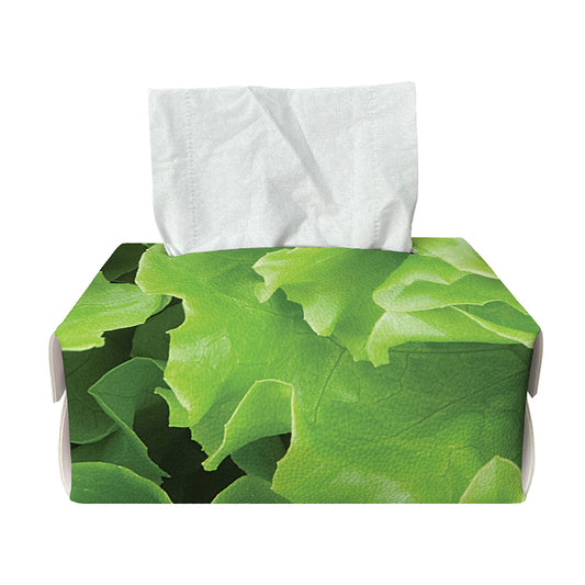 Fresh Lettuce Leaves Print Rectangle Tissue Box Cover