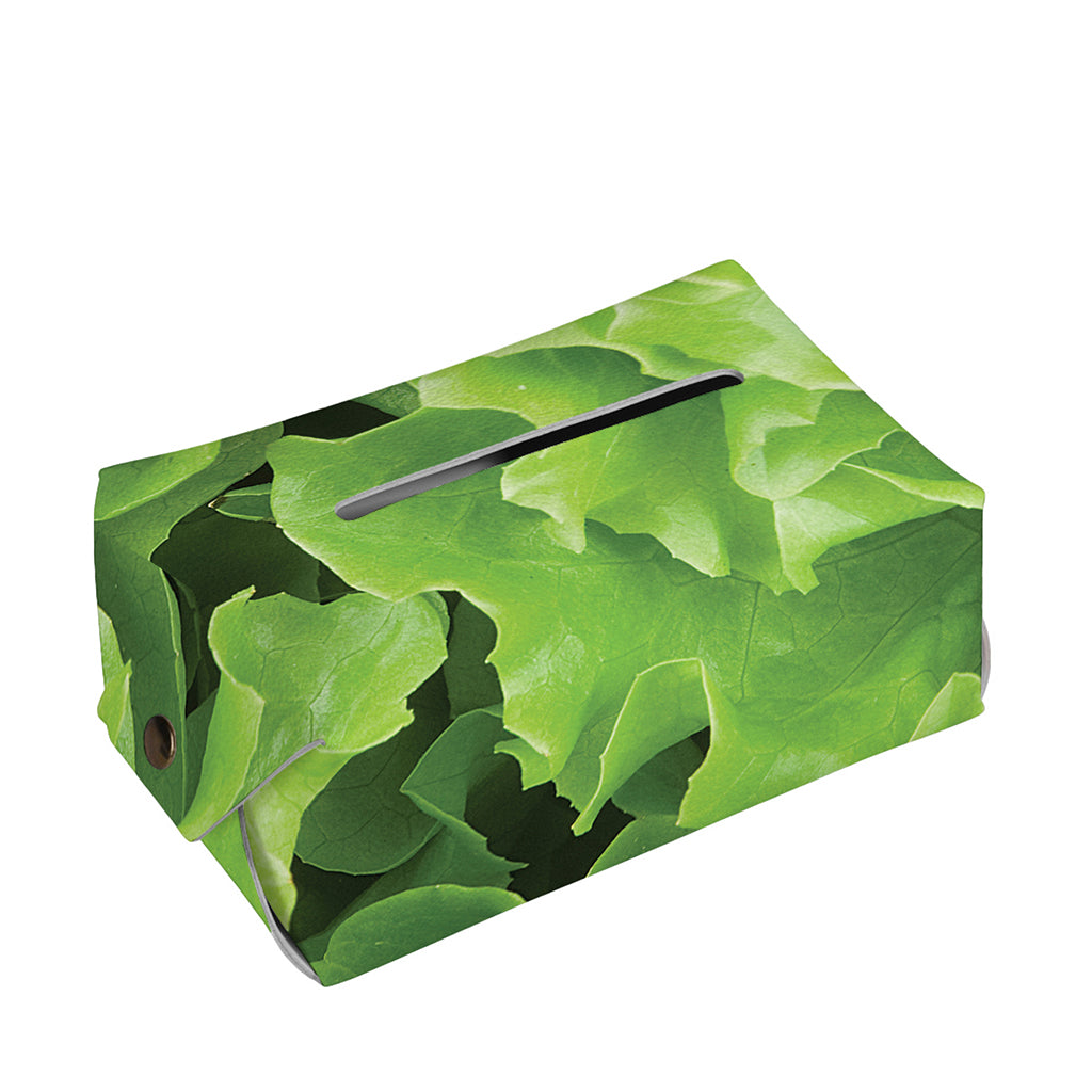 Fresh Lettuce Leaves Print Rectangle Tissue Box Cover