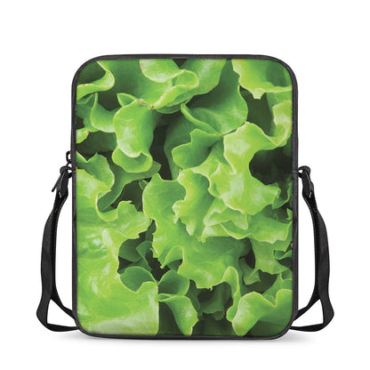 Fresh Lettuce Leaves Print Rectangular Crossbody Bag