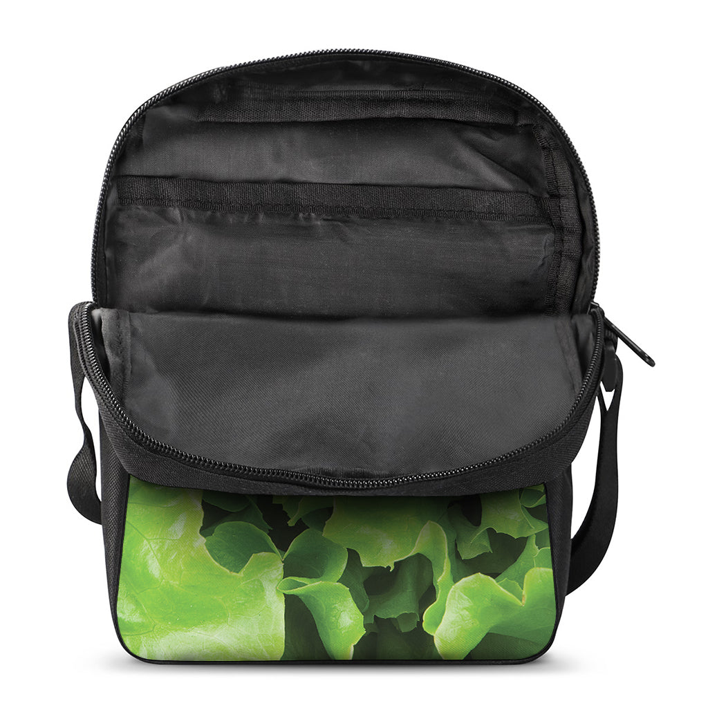 Fresh Lettuce Leaves Print Rectangular Crossbody Bag