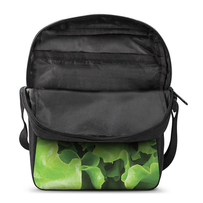 Fresh Lettuce Leaves Print Rectangular Crossbody Bag