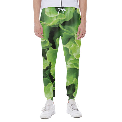Fresh Lettuce Leaves Print Scuba Joggers