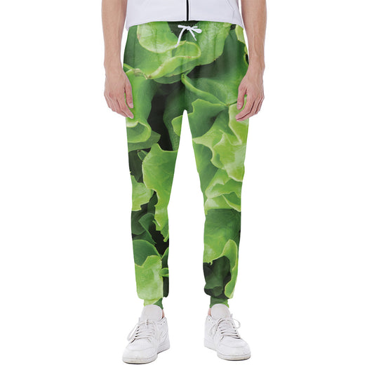 Fresh Lettuce Leaves Print Scuba Joggers