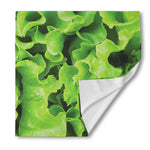 Fresh Lettuce Leaves Print Silk Bandana