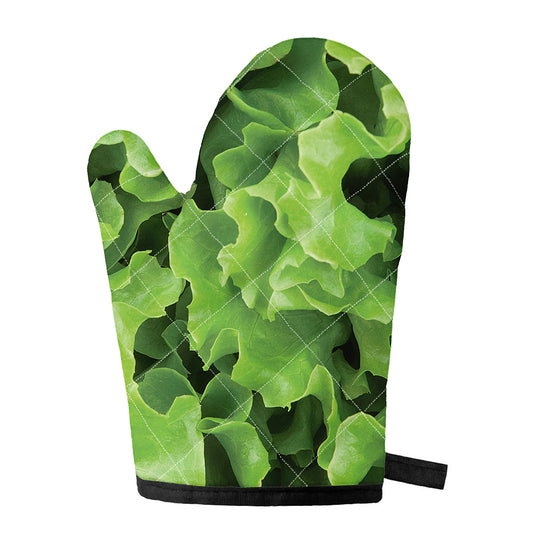Fresh Lettuce Leaves Print Single Oven Mitt