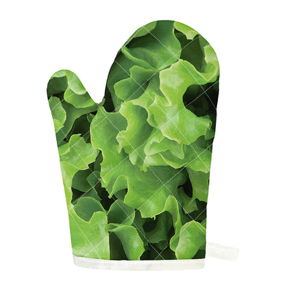 Fresh Lettuce Leaves Print Single Oven Mitt