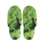 Fresh Lettuce Leaves Print Slippers