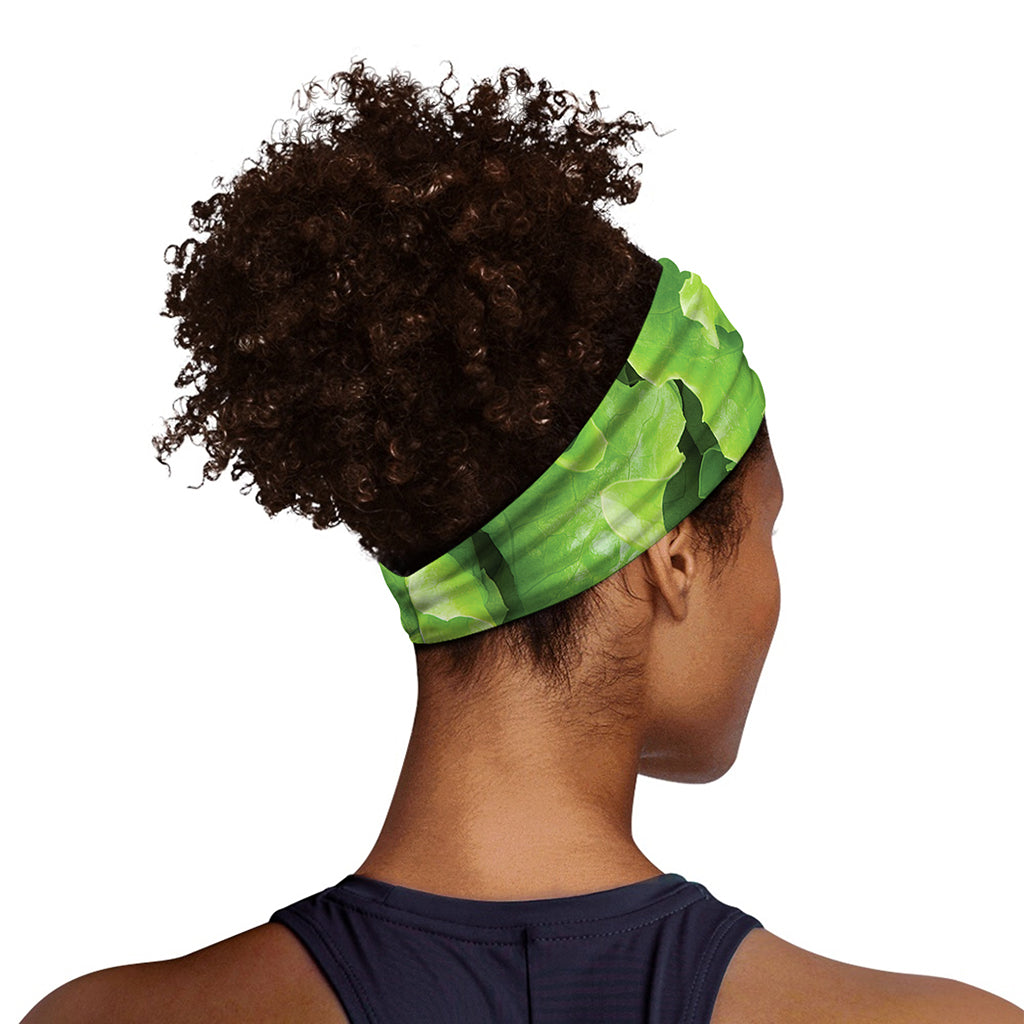 Fresh Lettuce Leaves Print Sports Headband