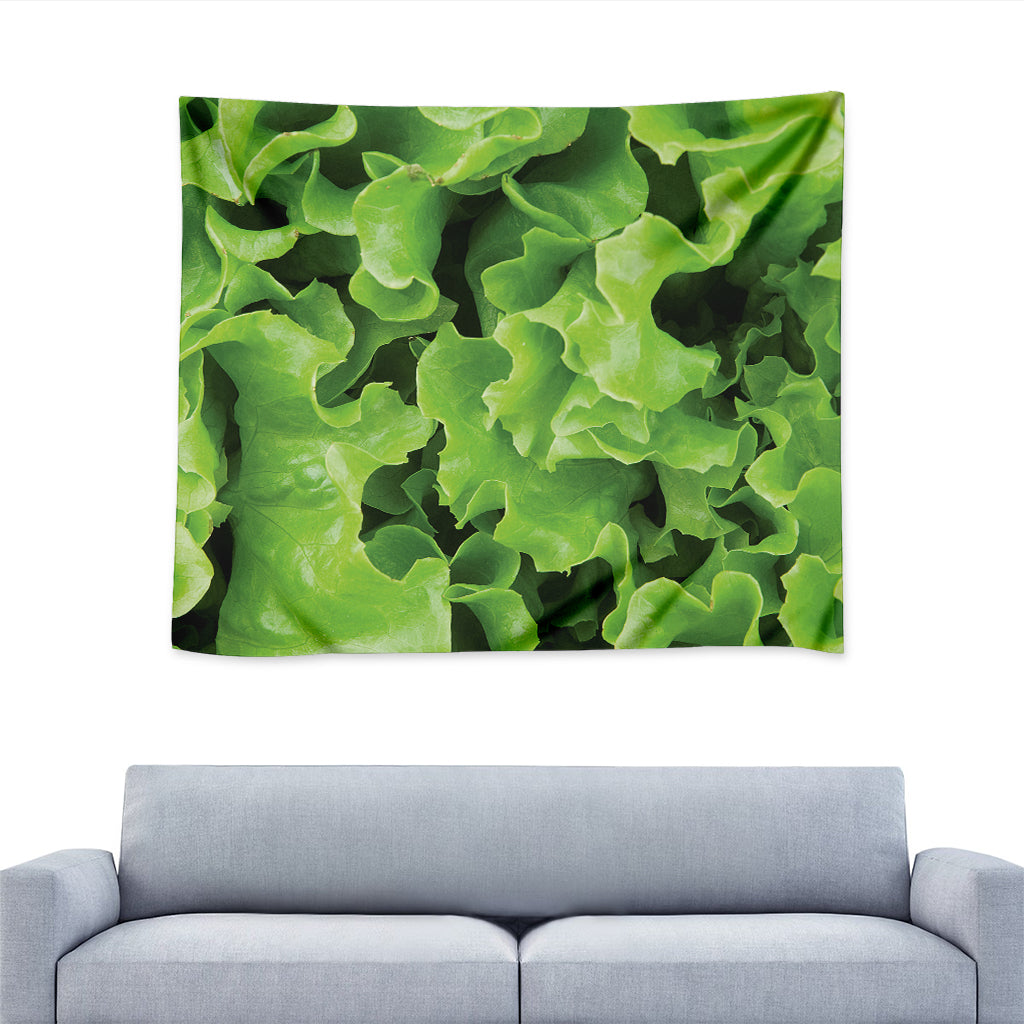 Fresh Lettuce Leaves Print Tapestry