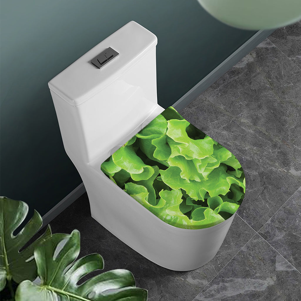 Fresh Lettuce Leaves Print Toilet Lid Cover