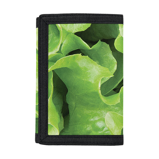 Fresh Lettuce Leaves Print Trifold Wallet