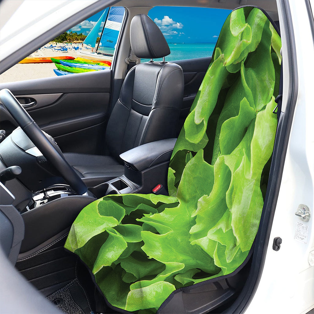 Fresh Lettuce Leaves Print Waterproof Car Seat Cover