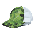 Fresh Lettuce Leaves Print White Mesh Trucker Cap