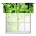 Fresh Lettuce Leaves Print Window Valance