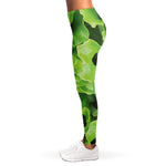 Fresh Lettuce Leaves Print Women's Leggings