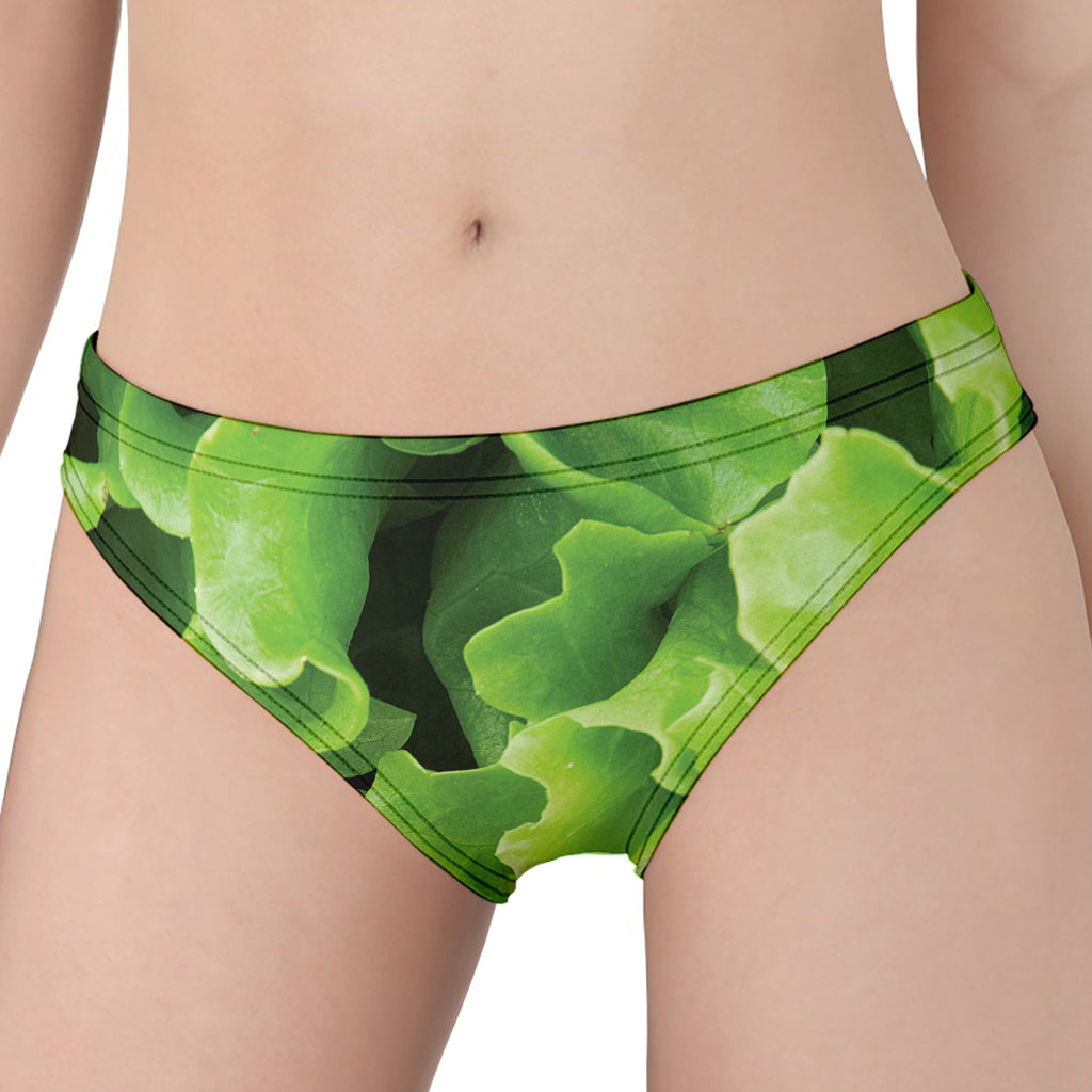 Fresh Lettuce Leaves Print Women's Panties