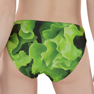 Fresh Lettuce Leaves Print Women's Panties